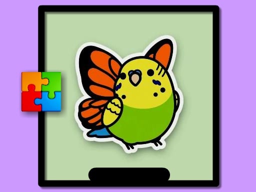 Cute Budgie Puzzle Details