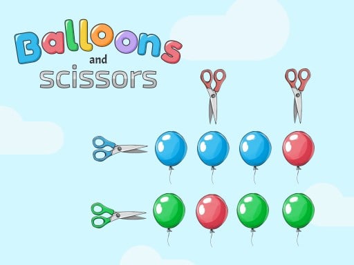 Balloons and scissors Details