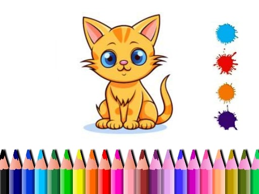 Cute Cat Coloring Book Details